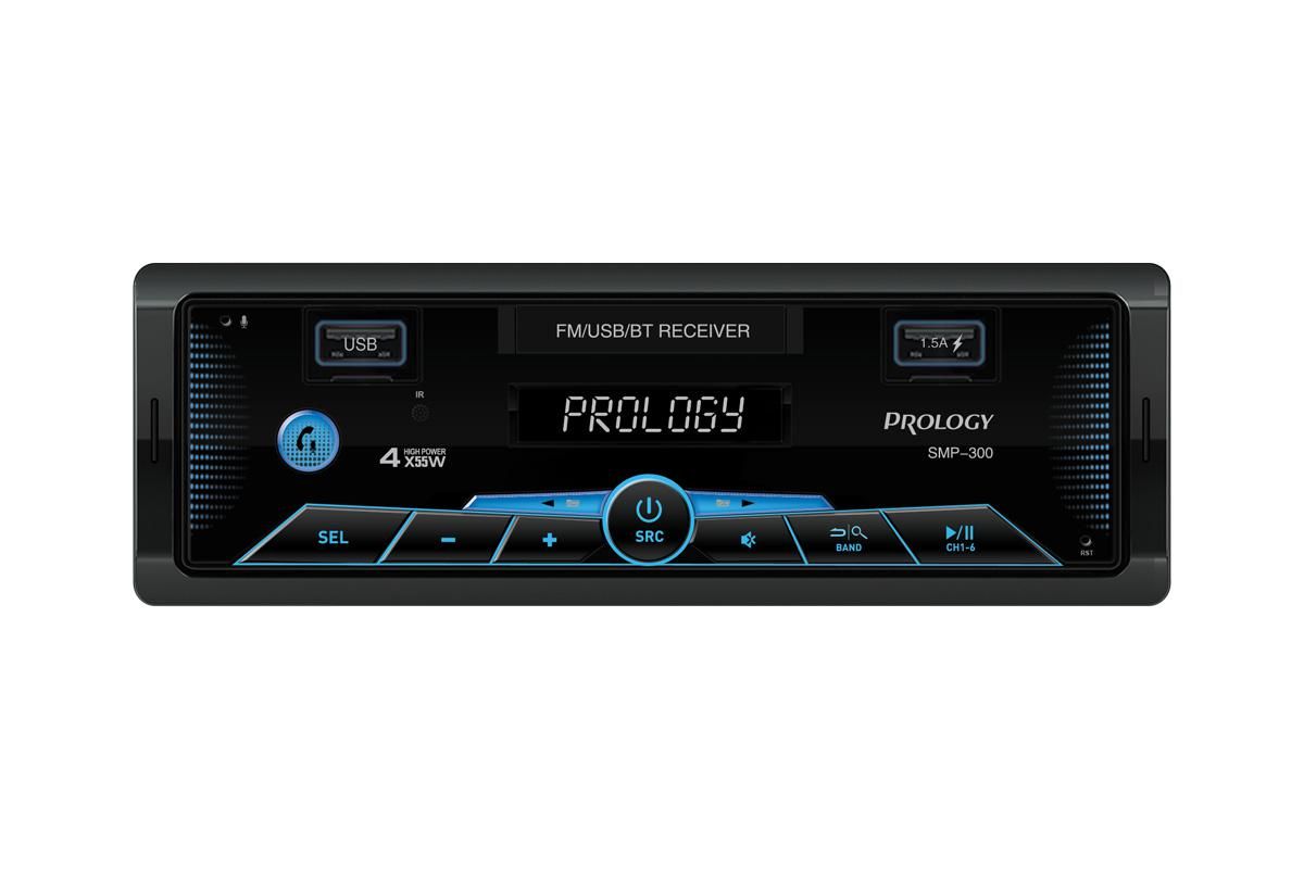 Prology SMP-300 - профессиональный 1DIN FM/USB ресивер с Bluetooth - фото